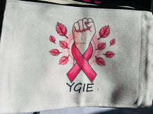 Charger l'image dans la galerie, Pochette cadeau octobre rose parure collier papillon ruban rose, bracelet et porte clé