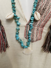 Charger l'image dans la galerie, Long collier HAWAI en turquoise avec pendentif coquillage naturel
