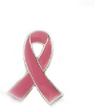 Charger l'image dans la galerie, STRASS & PAILLETTES Pin's Octobre Rose Ruban Rose Vif. Lutte Contre Le Cancer
