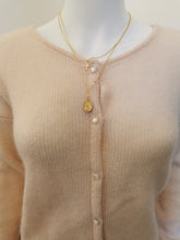 Charger l'image dans la galerie, Collier Marie Jesus Deux Rangs Chaine croix crucifix et médaille de la vierge Marie