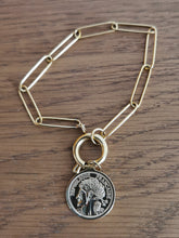 Charger l'image dans la galerie, Bracelet GERMAINE en maille rectangle spécial charms