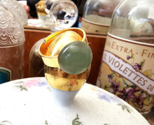 Charger l'image dans la galerie, Bague Degas doré et aventurine verte