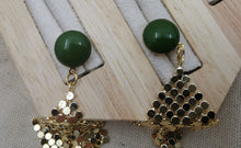 Charger l'image dans la galerie, Boucle oreille Kate à sequin doré