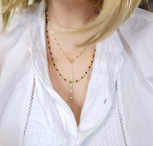 Charger l'image dans la galerie, Collier CHARLIE perles résine deux taille en un