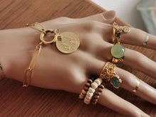 Charger l'image dans la galerie, Bracelet GERMAINE en maille rectangle spécial charms