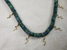 Charger l&#39;image dans la galerie, Collier OTHMAN avec pierre  en chrysocolle
