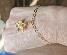 Charger l&#39;image dans la galerie, Charms pendentif PAVOT fleur en acier inoxydable
