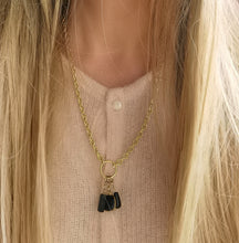 Charger l&#39;image dans la galerie, Collier CHLOE en grosse maille inox pour charms
