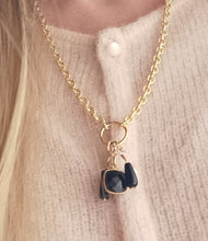 Charger l&#39;image dans la galerie, Collier CHLOE en grosse maille inox pour charms
