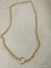 Charger l&#39;image dans la galerie, Collier CHLOE en grosse maille inox pour charms
