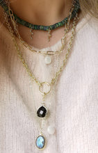 Charger l&#39;image dans la galerie, Collier CHLOE en grosse maille inox pour charms
