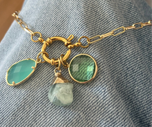 Charger l&#39;image dans la galerie, Charms pendentif LEUCATE en verre et inox
