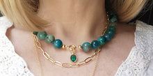 Charger l&#39;image dans la galerie, Collier ERNEST avec pierre en agate indienne
