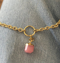 Charger l&#39;image dans la galerie, Collier CHLOE en grosse maille inox pour charms
