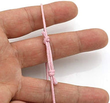 Charger l&#39;image dans la galerie, Bracelet Octobre Rose Lutte Contre Le Cancer en Coton Rose Coulissant et Ruban Rose. Octobre Rose
