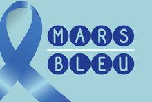 Charger l&#39;image dans la galerie, Pin&#39;s Ruban Bleu en Tissu sur Une épingle. Mars Bleu. Lutte Contre Le Cancer Colorectal
