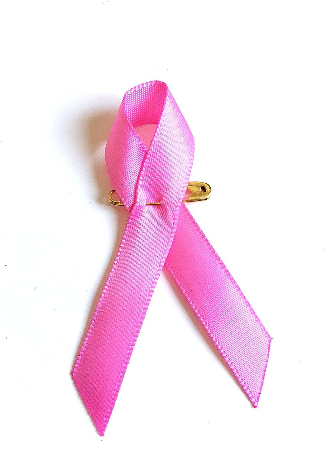 Lot de 130 Pin's Ruban Rose en Tissu sur Une épingle. Broche Octobre Rose. Lutte Contre Le Cancer