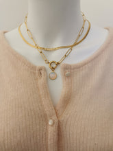Charger l&#39;image dans la galerie, Collier VICTOR tour du cou maille rectangle pour charms
