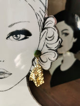 Charger l&#39;image dans la galerie, Boucle oreille Kate à sequin doré
