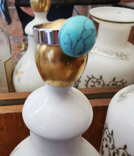 Charger l&#39;image dans la galerie, Bague Chenoa argenté et turquoise
