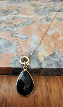 Charger l&#39;image dans la galerie, Collier ERNESTINE petite maille rectangle en plaqué or pour charms
