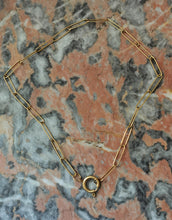Charger l&#39;image dans la galerie, Collier VICTOR tour du cou maille rectangle pour charms
