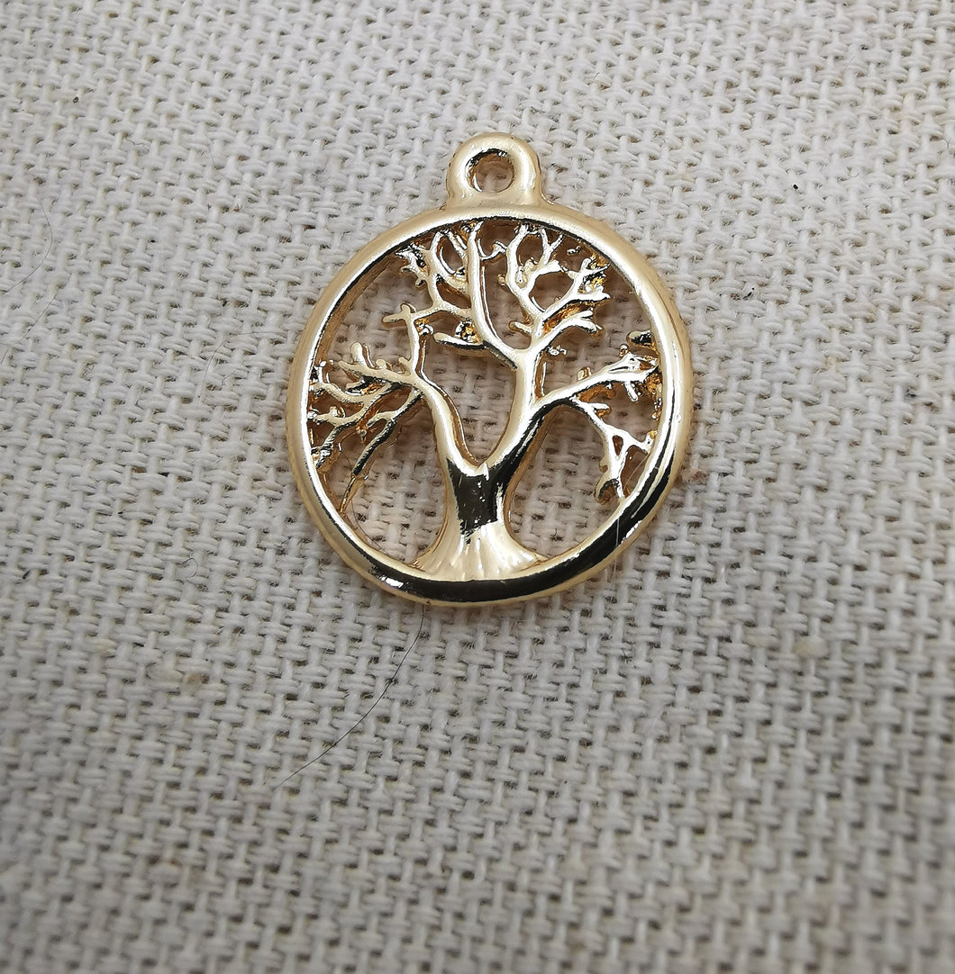 Charms pendentif ANATOLE arbre de vie doré