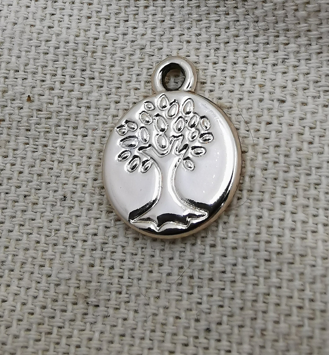 Charms pendentif ANTOINE médaillon arbre de vie doré light gold