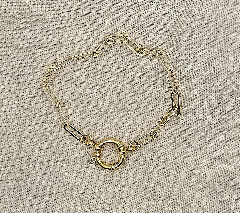 Bracelet ALICE en maille rectangle spécial charms