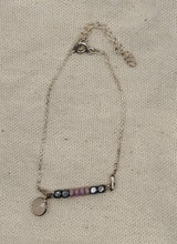 Charger l&#39;image dans la galerie, Bracelet CAMILLE en argent 925 avec perle et pierre quartz rose
