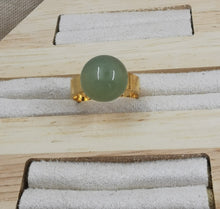 Charger l&#39;image dans la galerie, Bague Degas doré et aventurine verte
