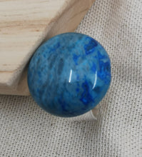 Charger l&#39;image dans la galerie, Bague Celine argenté et onyx bleue
