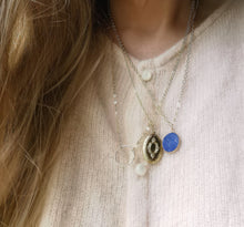 Charger l&#39;image dans la galerie, Collier APOLINE en gold filled avec anneau diamanté
