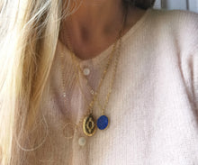 Charger l&#39;image dans la galerie, Collier NOAH en plaqué or avec pierre ronde
