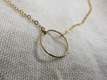 Charger l&#39;image dans la galerie, Collier APOLINE en gold filled avec anneau diamanté
