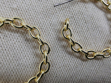 Charger l&#39;image dans la galerie, Boucles oreille TASHA créole doré maille rectangle
