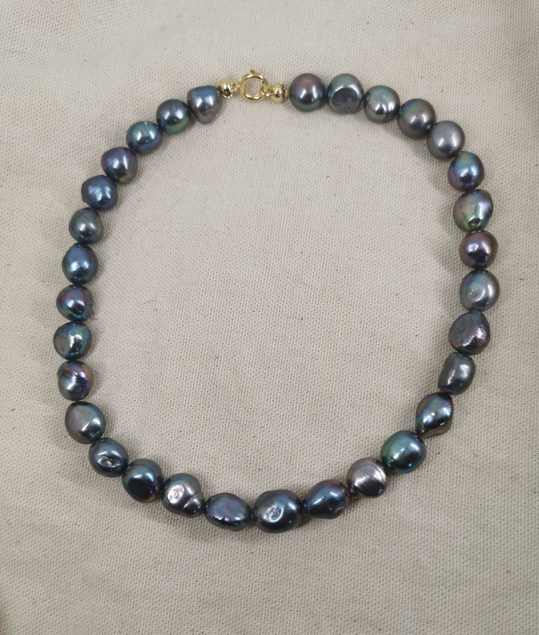 Collier VANINA avec perle d'eau douce noire nacrée