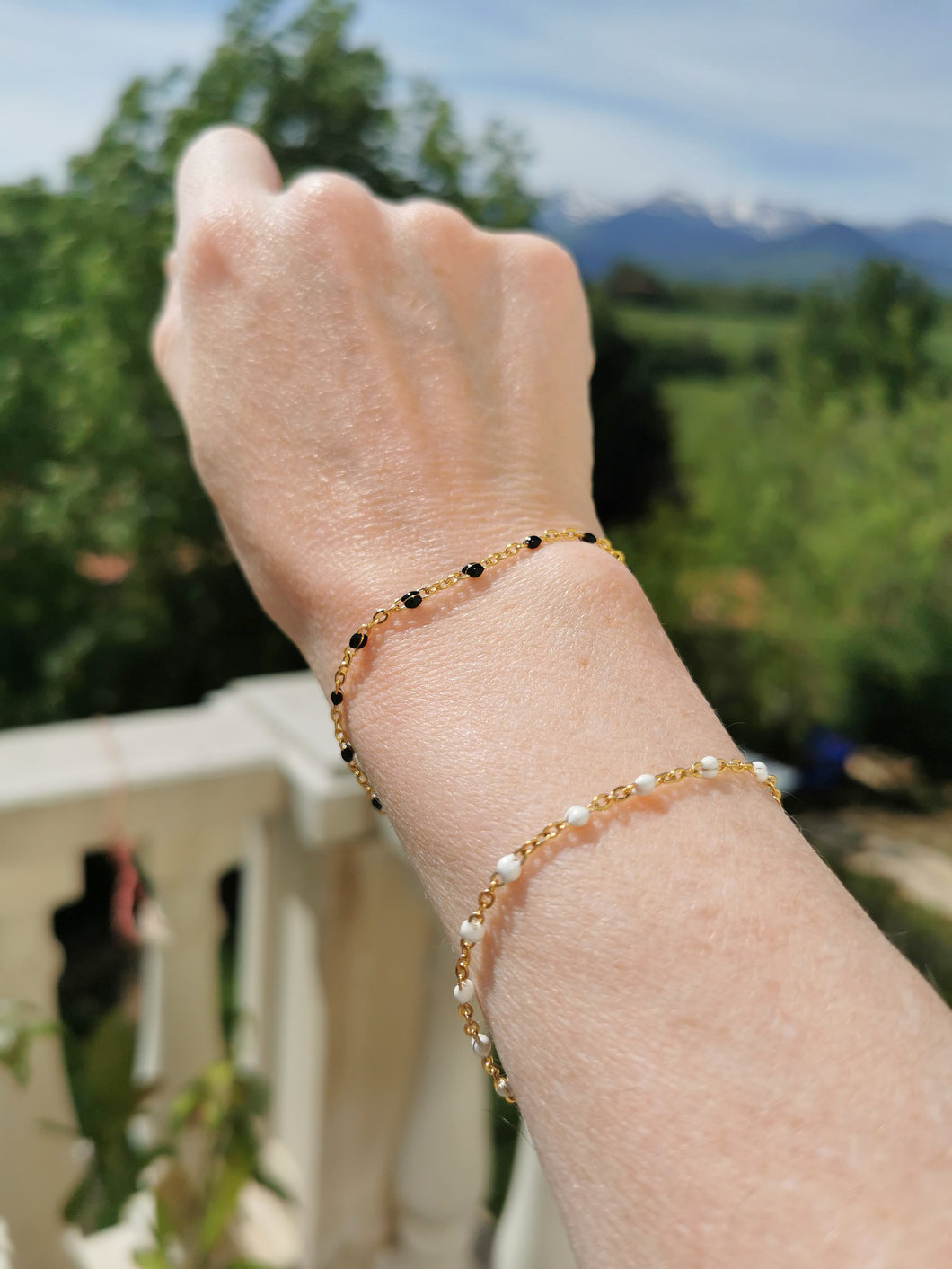 Bracelet CHARLIE perles résine