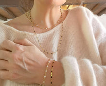 Charger l&#39;image dans la galerie, Collier CHARLIE perles résine deux taille en un
