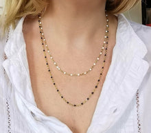 Charger l&#39;image dans la galerie, Collier CHARLIE perles résine deux taille en un
