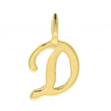 Charger l&#39;image dans la galerie, Charms pendentif POESIE lettre initiale en plaqué or
