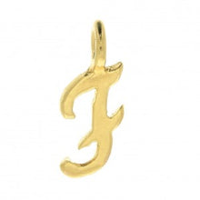 Charger l&#39;image dans la galerie, Charms pendentif POESIE lettre initiale en plaqué or
