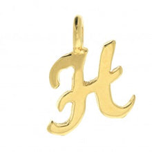 Charger l&#39;image dans la galerie, Charms pendentif POESIE lettre initiale en plaqué or
