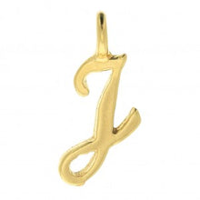 Charger l&#39;image dans la galerie, Charms pendentif POESIE lettre initiale en plaqué or
