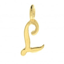 Charger l&#39;image dans la galerie, Charms pendentif POESIE lettre initiale en plaqué or
