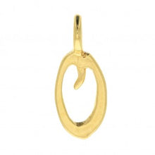 Charger l&#39;image dans la galerie, Charms pendentif POESIE lettre initiale en plaqué or
