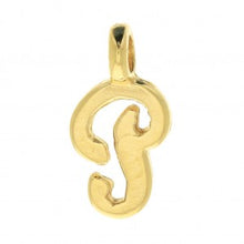 Charger l&#39;image dans la galerie, Charms pendentif POESIE lettre initiale en plaqué or
